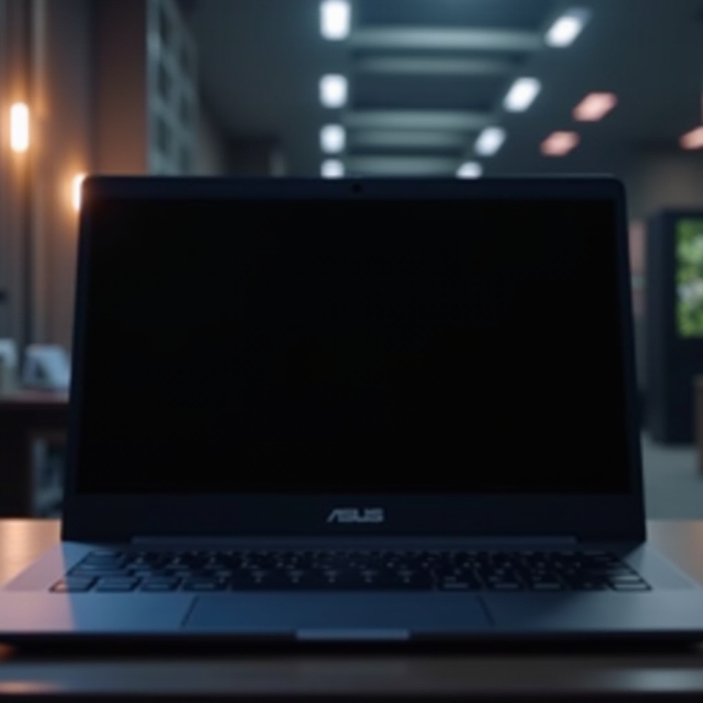 노트북 검은 화면 ASUS