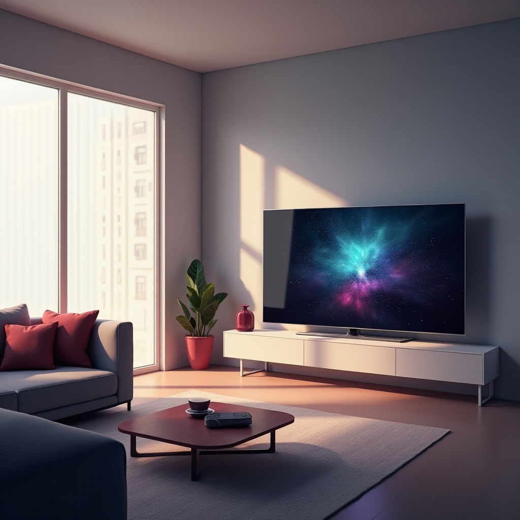 wypalenie na telewizorze LG OLED