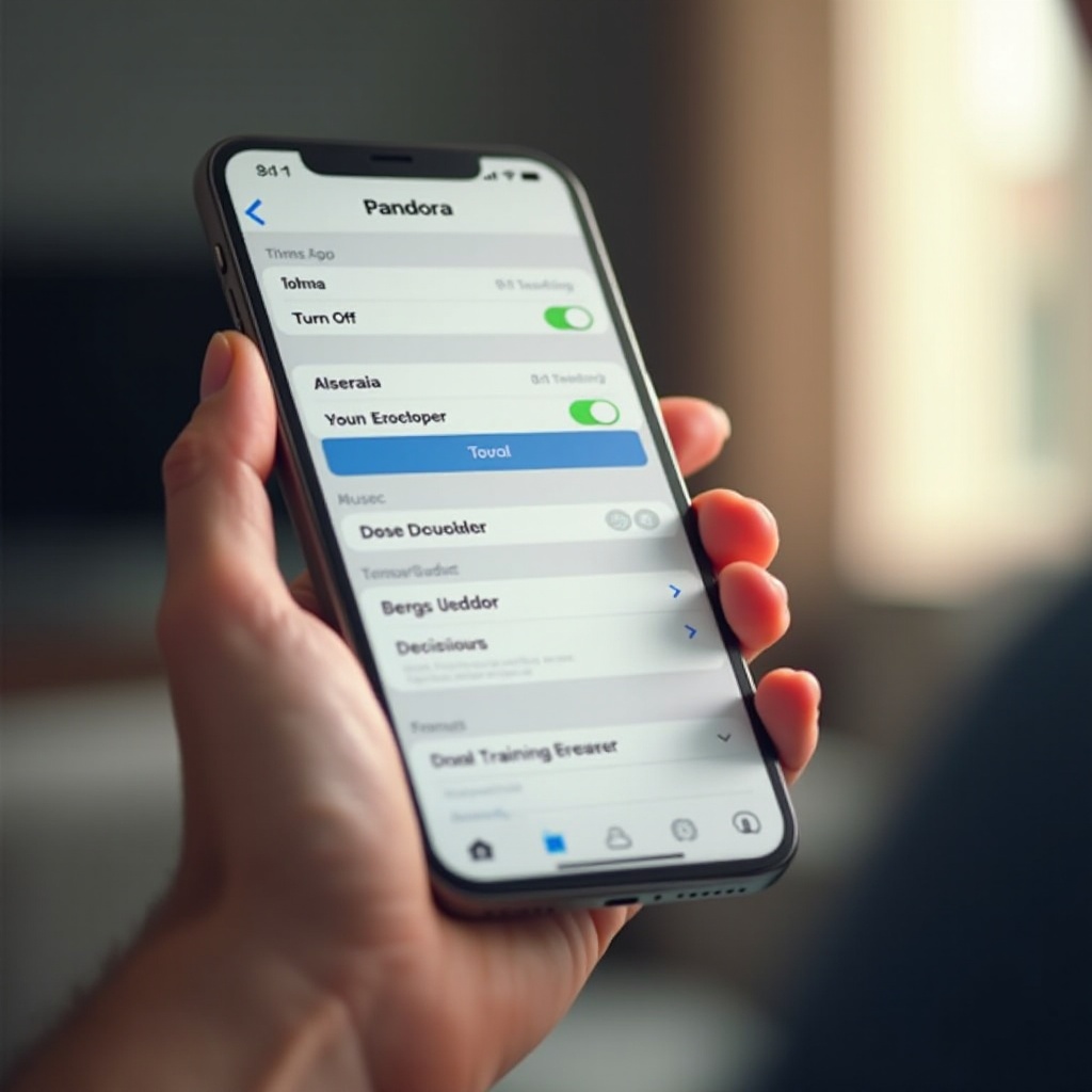 bagaimana cara mematikan pandora di iphone