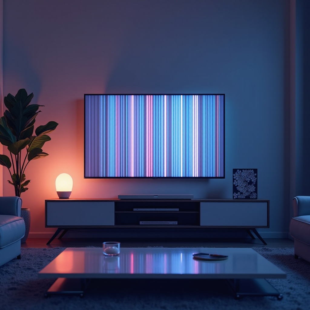 サムスンのテレビ画面に縦縞が現れる原因は何ですか