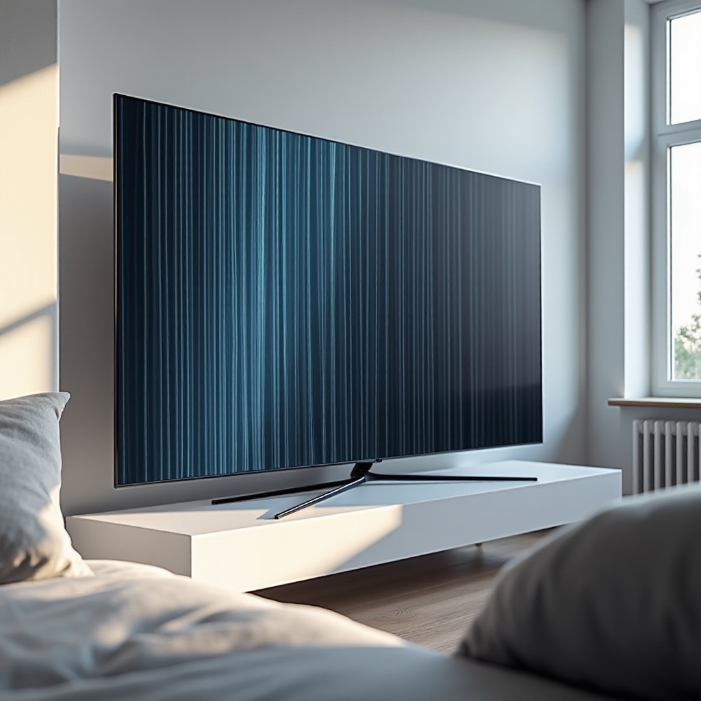 what causes vertical lines on tv screen samsung