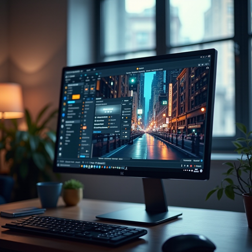 monitor terlampir meredup saat konten di layar redup