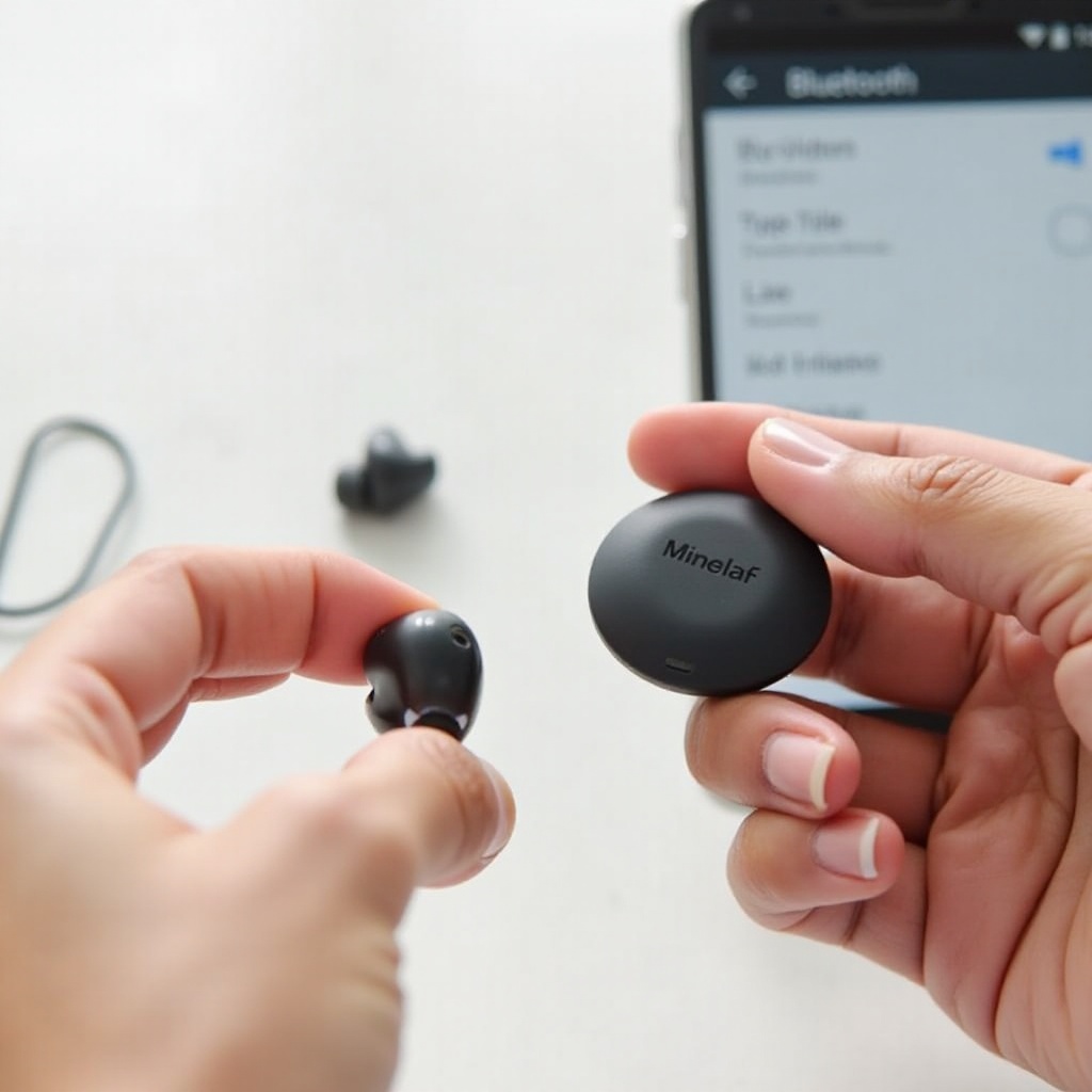 hoe oortelefoons te koppelen met de Minelab 800 aan Android