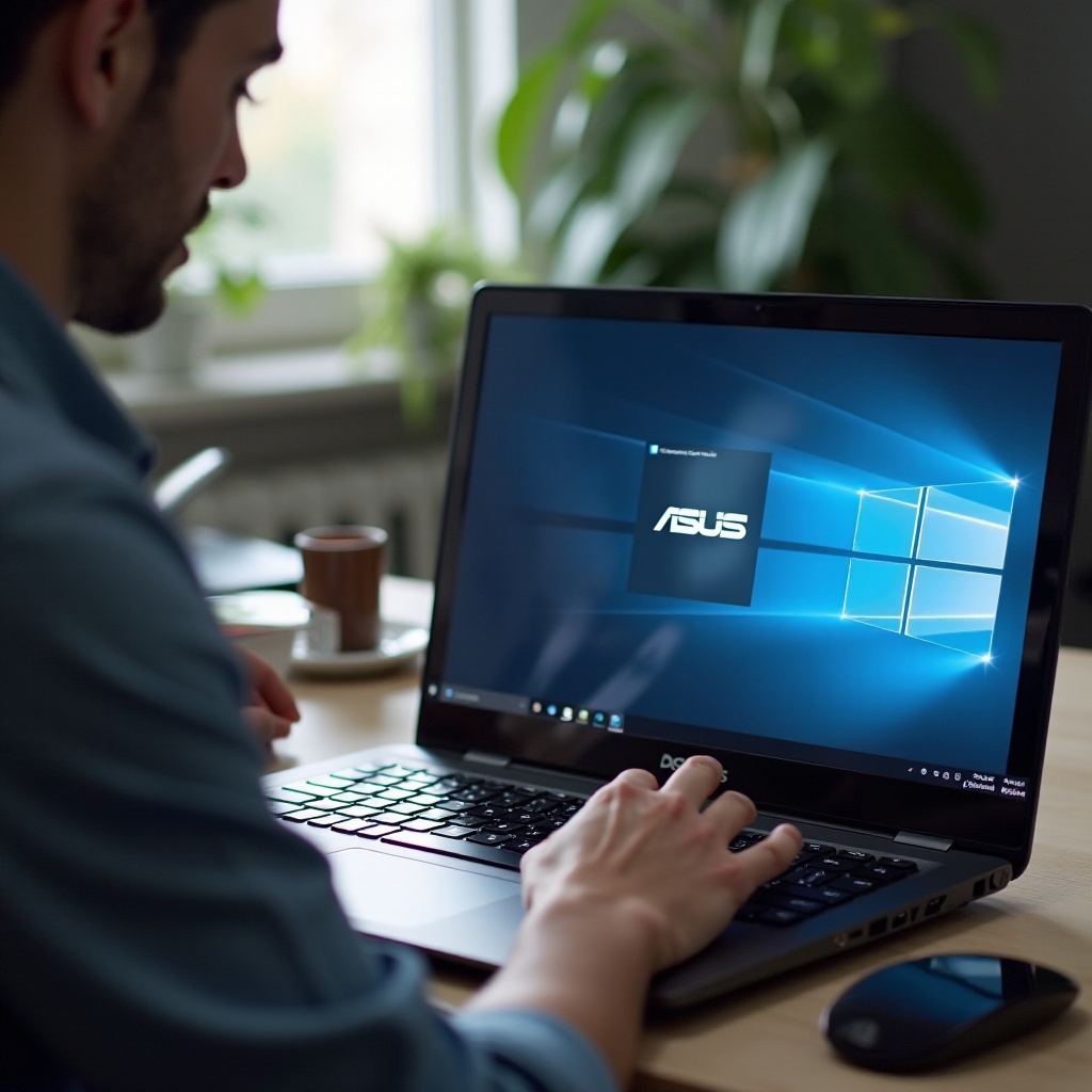 ノートパソコンの黒い画面 ASUS