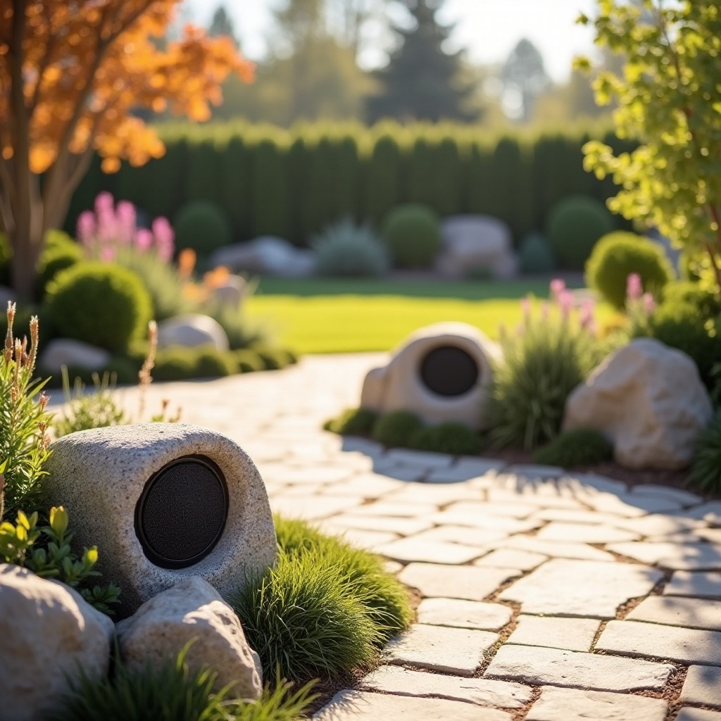 insignia simulated rock outdoor speakers