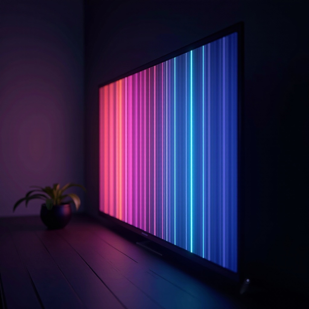 อะไรเป็นสาเหตุให้เกิดเส้นแนวตั้งบนหน้าจอโทรทัศน์ซัมซุง