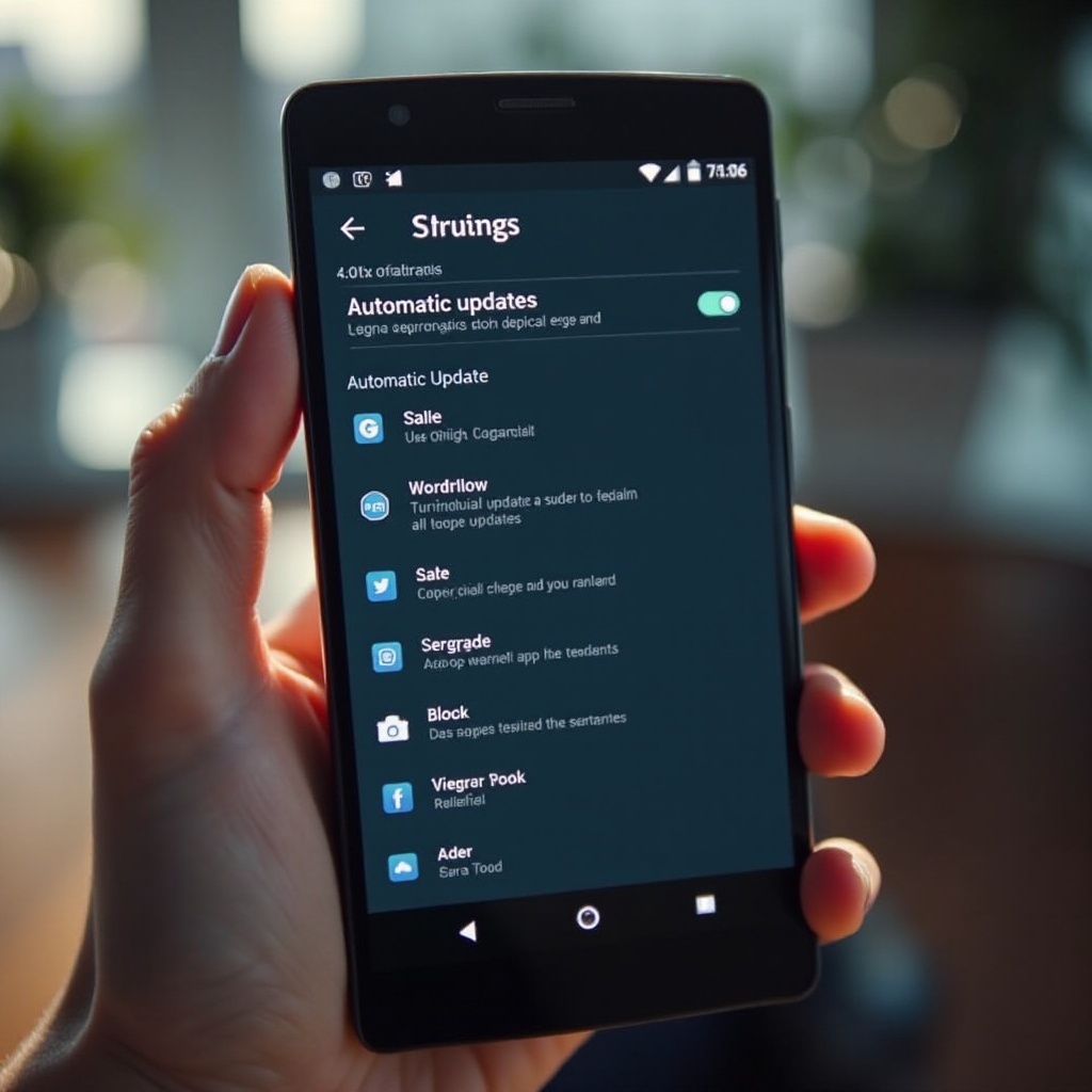 Androidの自動更新をオフにする