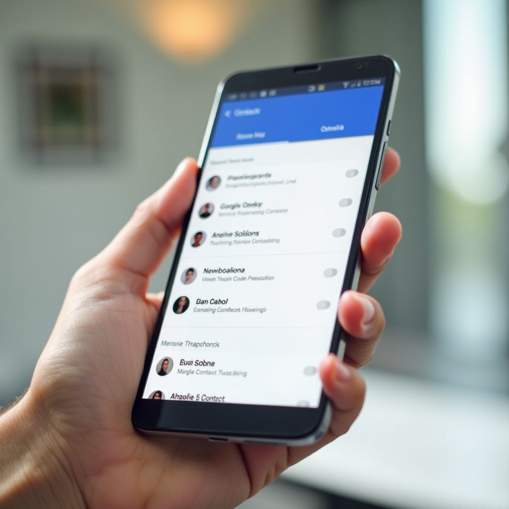วิธีรวมรายชื่อติดต่อใน Android